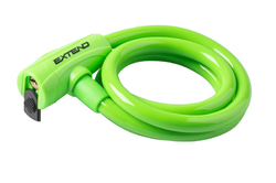 Zámek na jízdní kolo Extend COMPANION 12*1200 mm, lime green