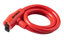 Zámek na jízdní kolo Extend COMPANION 12*1200 mm, red