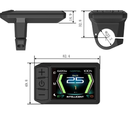 Barevný IPS displej 600C pro středový pohon, UART