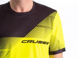 Crussis Sportovní tričko pánské krátký rukáv žlutá/černá