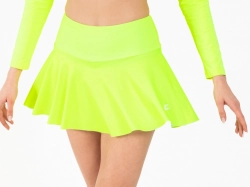 Crussis Sportovní sukně se šortkami NEON YELLOW