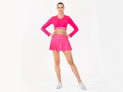 Crussis Sportovní sukně se šortkami NEON PINK