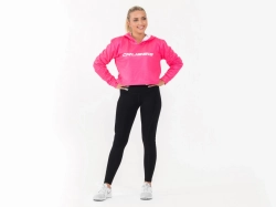 Crussis Crop mikina dámská krátká NEON PINK