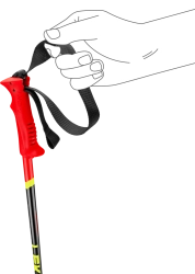 Sjezdové dětská hole LEKI Racing Kids luorescent red-black-neonyellow