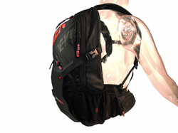 Batoh HAVEN RIDE-KI 22l black/red - bez chrániče páteře