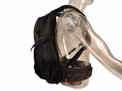 Batoh HAVEN RIDE-KI 22l black/red - bez chrániče páteře