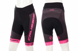 Crussis Cyklistické kraťasy dámské černá/růžová