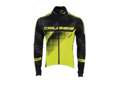 Crussis Cyklistická bunda pánská černá/žlutá fluo XS