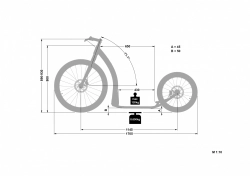 Crussis koloběžka Cobra Sport 4.2-3 černá/oranžová