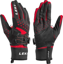 LEKI GLOVE NORDIC TUNE SHARK BOA®, BLACK-RED