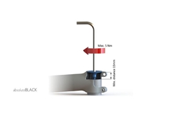 Víčko hlavového složení TOP CAP - AbsoluteBlack - červená