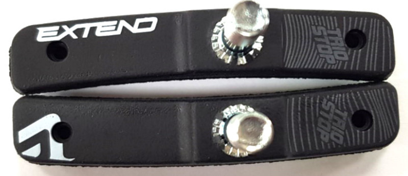 Brzdové špalky Extend TRIOSTOP, asymetrické 72 mm