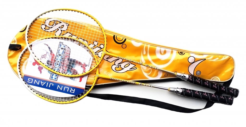 Badmintonová sada DE LUXE žlutá