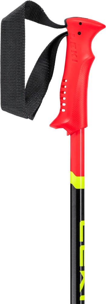 Sjezdové dětská hole LEKI Racing Kids luorescent red-black-neonyellow