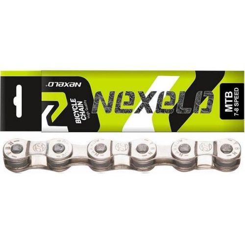 Řetěz NEXELO 7 - 8 rychlostí stříbrný BOX