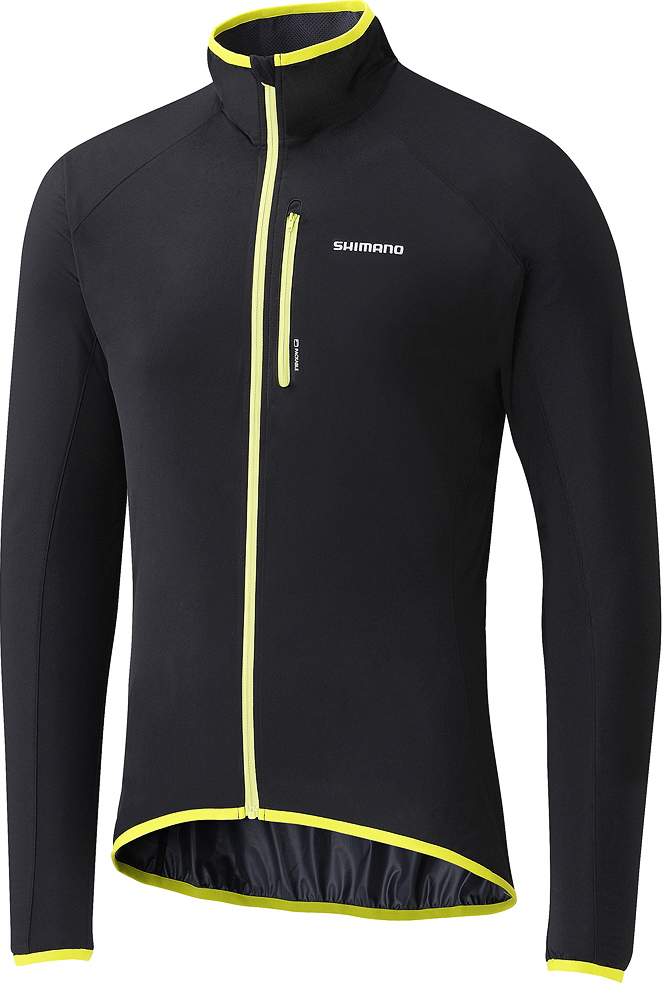 SHIMANO elestastická větrovka, černá