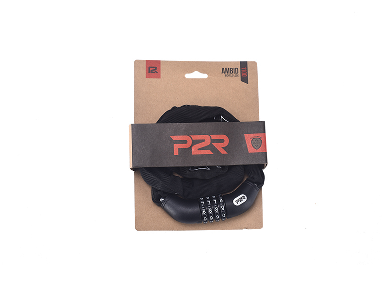 Zámek na kolo P2R AMBID 4*1100 mm, řetezový, black