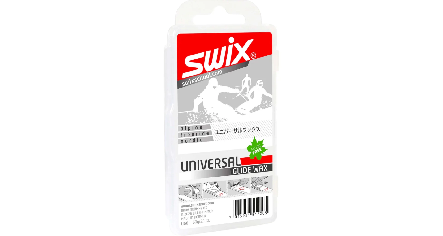 Skluzný vosk Swix U60 Universal Wax 60g