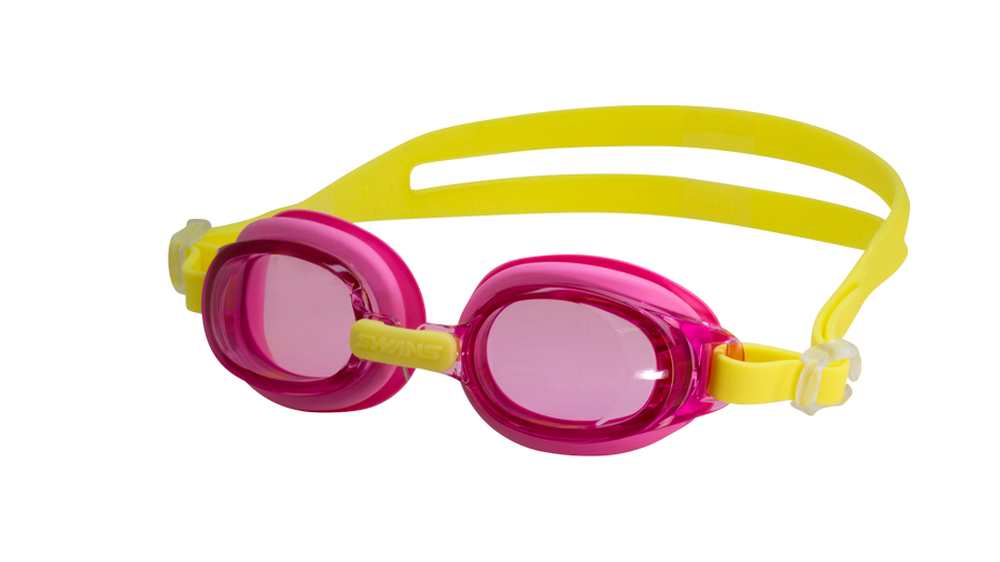 Juniorské plavecké brýle SJ-7, PINK/YELLOW